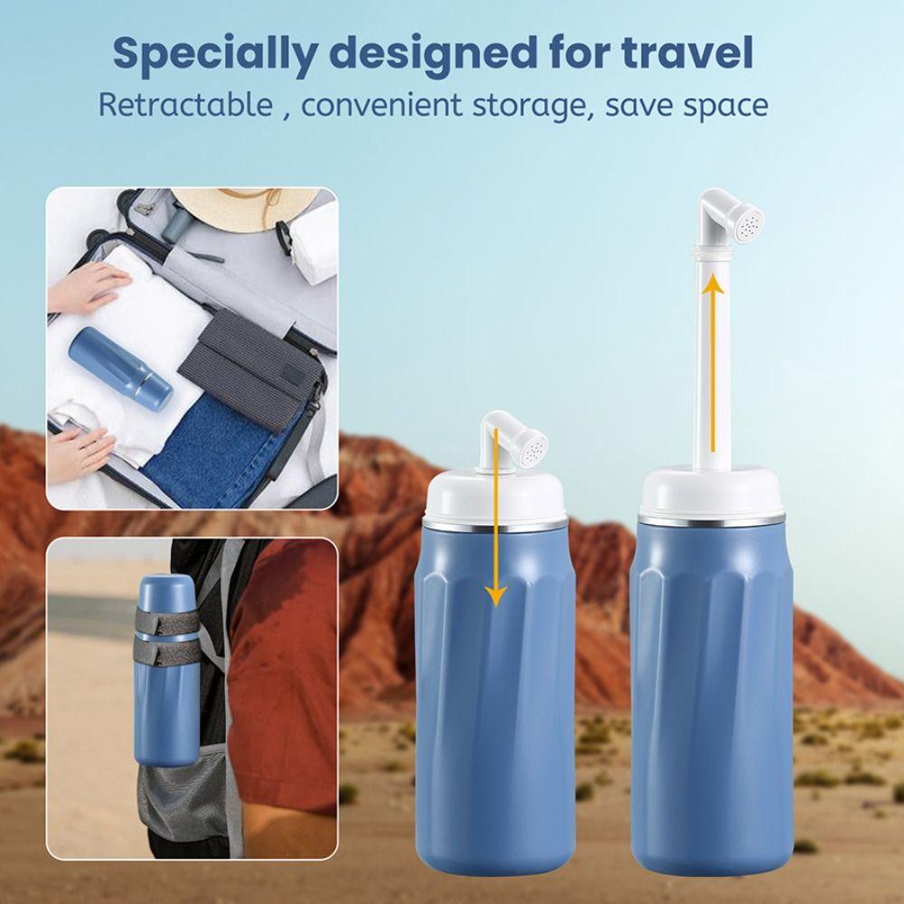 Cleaning Artifact Travel Bidet 400ml Large Capacity Collapsible Handheld Bidet Foldable Leak-Proof Toilet Sprayer