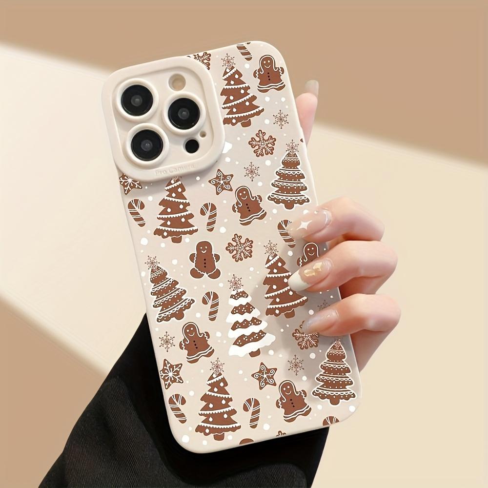 Christmas Tree Christmas Elements Print TPU Phone Case for iPhone 16 15 14 13 12 11 XS XR X 8 7 Mini Plus Pro Max Phone Case Best for Christmas