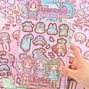 Papper Girls Dress Up Decorative Stickers Multicolor Handbook Stickers  for Kids