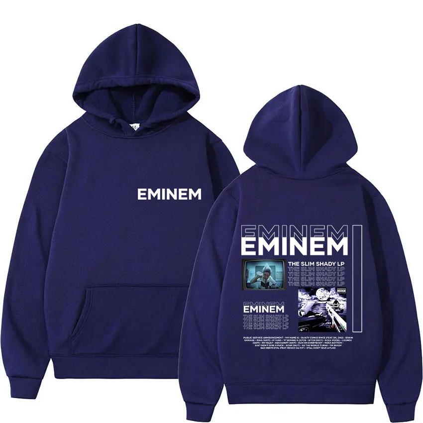 Rapper Eminem The Slim Shady LP Neues Album Merch Hoodie Herren Retro Style Hip Hop Sweatshirt Y2K Popmusik Langarm-Hoodie