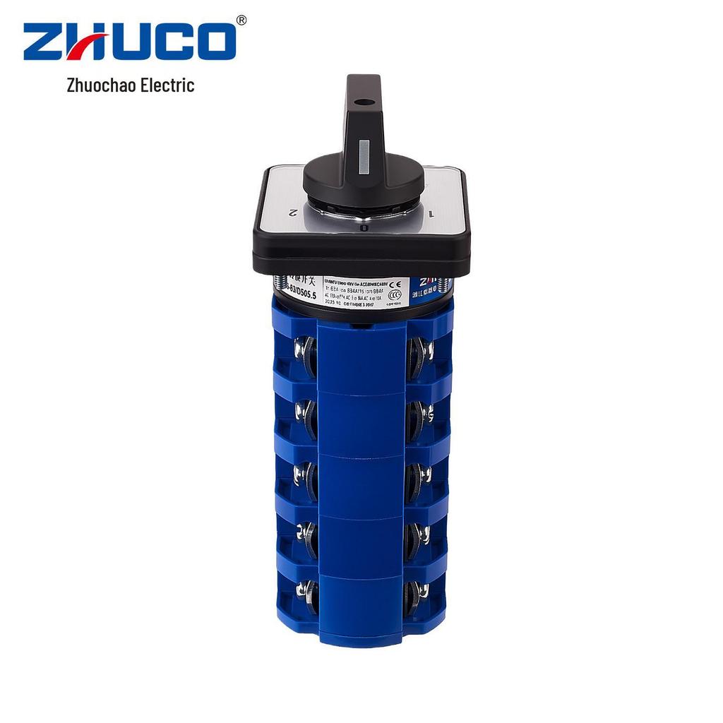 Zhuochao SZW26-63/D505.5 Three-Speed Five-Position 102 Panel Switch