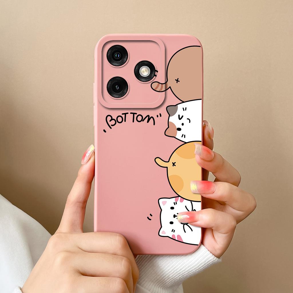 For Itel A50 A50C A70 A80 A18S Case Various Style Soft Liquid Silicone Back Covers Shockproof High Quality Lightweight Bumper