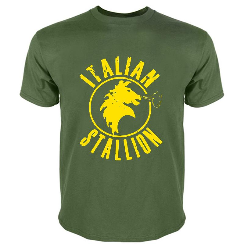 Italian Stallion Licensed mens cotton tshirt fashion tee-shirt male summer tops Summer t-shirt men drop shipping