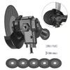 1pc Handheld Electric Drill To Angle Grinder Conversion Head Adapters With 5pc Saw Blades For Household Woodworking Tools