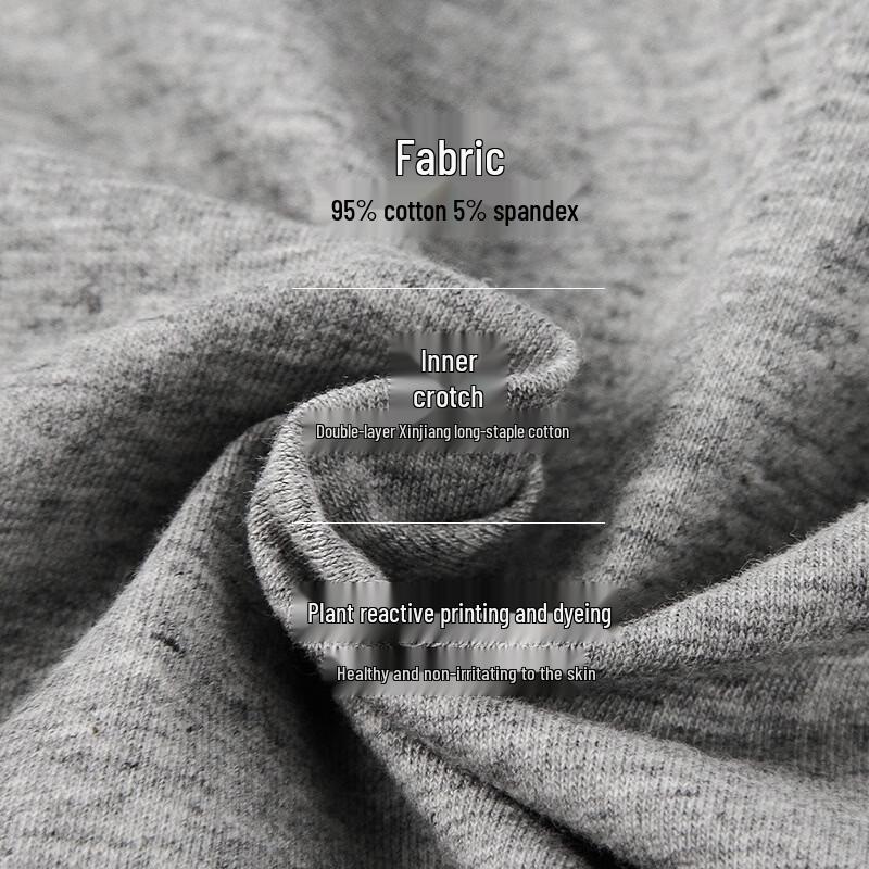 LANGSHA Einfarbige Boxershorts für Herren