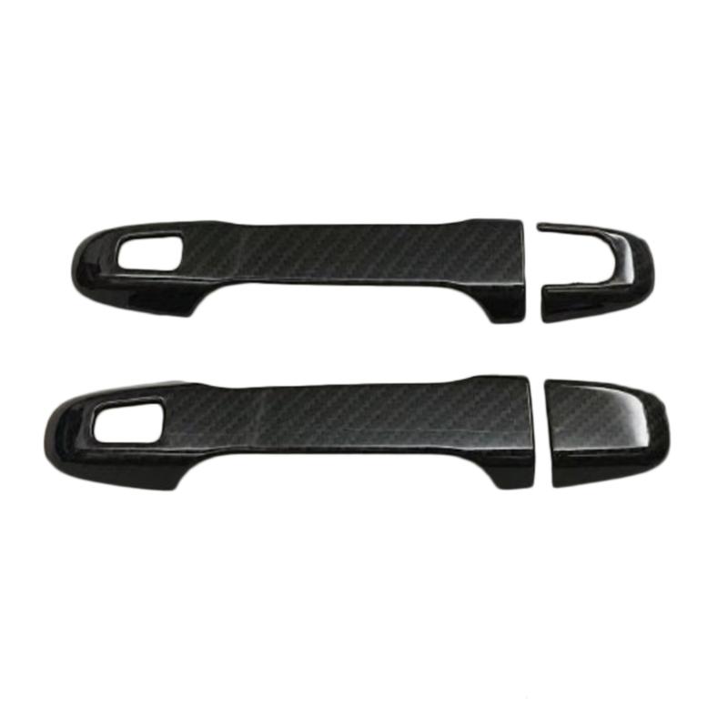 For Toyota C-HR CHR 2017 2018 ABS Carbon Fiber Door Handle Bowl Molding Sticker Panel Cover Frame Stiker Trim 6PCS