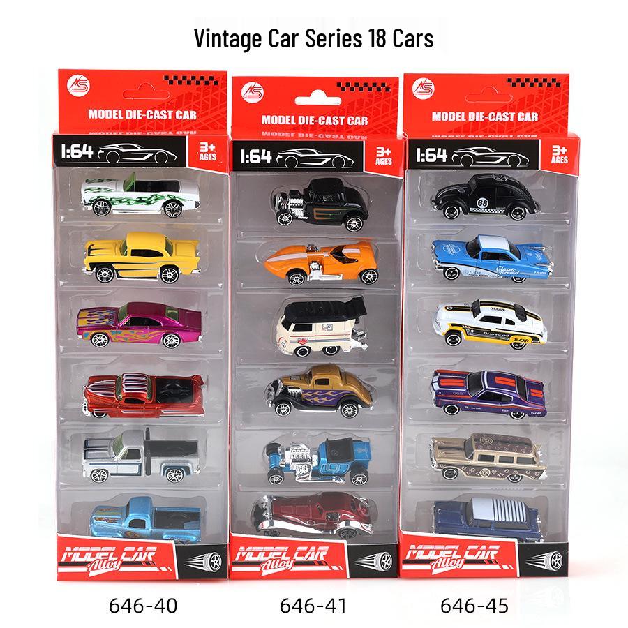 1:64 Alloy Toy Car Racing & Police Model Set for Kids
