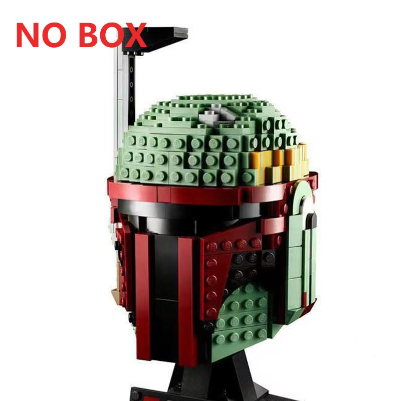 Non-Toxic Space Battle Fighter Pilot Helmet Building Blocks Desk Decoration Bobas Leias Jangos Kylos Fetts Rens Bricks Gift Party Favors