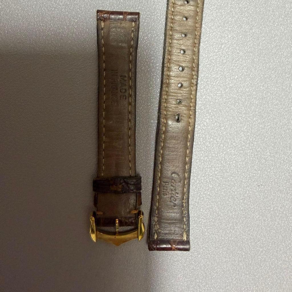 Used Cartier watch leather strap