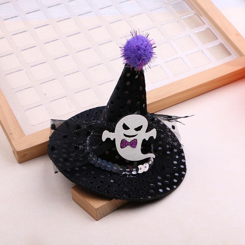 Halloween Pumpkin & Witch Hat Hair Clips for Kids - Skeleton Pipe Cleaners & DIY Headband Accessories