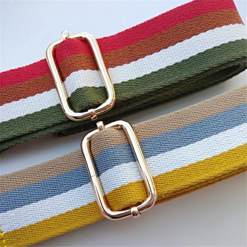 Colored Stripe Shoulder Strap Replacement for Women's Bags