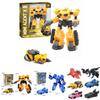 Miniforce X Lucybot Colorful 4 In 1 Transformer Car Robot Toy For Kids