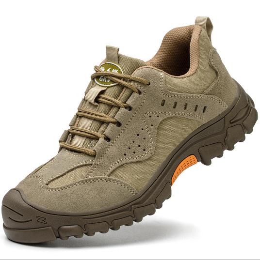 

Labor protection shoes men s summer breathable anti-smash anti-puncture lightweight anti-odor wear-resistant work shoes H45 37 хакі