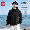 MINISO Men's Lightweight Hooded Sun Protection Jacket with Reflective Stripe