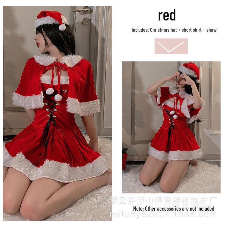 Red Christmas Bunny Cosplay Lingerie for Influencers & Streamers