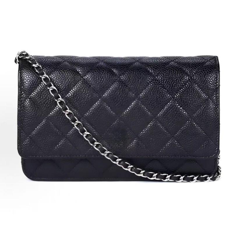 Stil WOC Fortune Tasche Leichter Luxus CF Litschi Muster Einzel-Schulter Umgehängte Kette Rautenförmig Damen