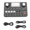 Live Sound Card with LED Display Voice Changer RGB Lighting OTG Sound Mixer Board for Live Streaming Mobile Phone PC