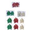 2Boxes Unique Shape Plastic Christmas Hanging Decorations Multiple Color Leaves For Christmas Tree Styling