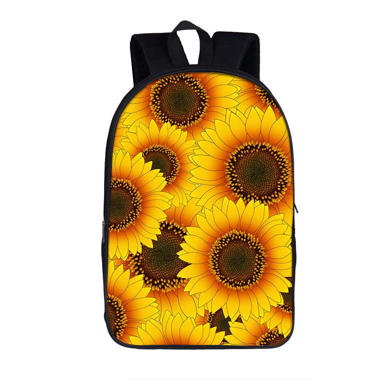 Klassiek Nieuwigheid Beroemd Zonnebloemen sterrennacht Notitieboek Rugzakken leerling Schooltassen 3D Print Oxford Waterdicht Laptop Rugzakken