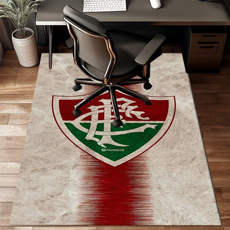 Soccer Club Emblem Design Printed Office Carpet Chair Cushion Entryway Rug, Rugs for Living Room, Bedroom Christmas gifts