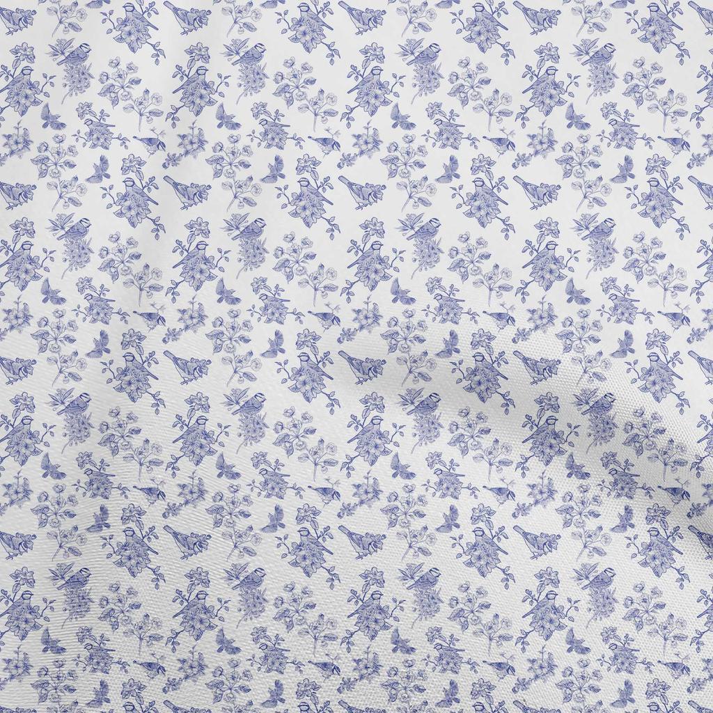 oneOone Cotton Flex Lavender Fabric Bird & Craft Projects Decor Fabric Printed By The Yard 40 Inch