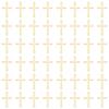 50Pcs 304 Stainless Steel Tiny Cross Charms Golden 14.5x9x1mm Hole: 1mm 50pcs/set