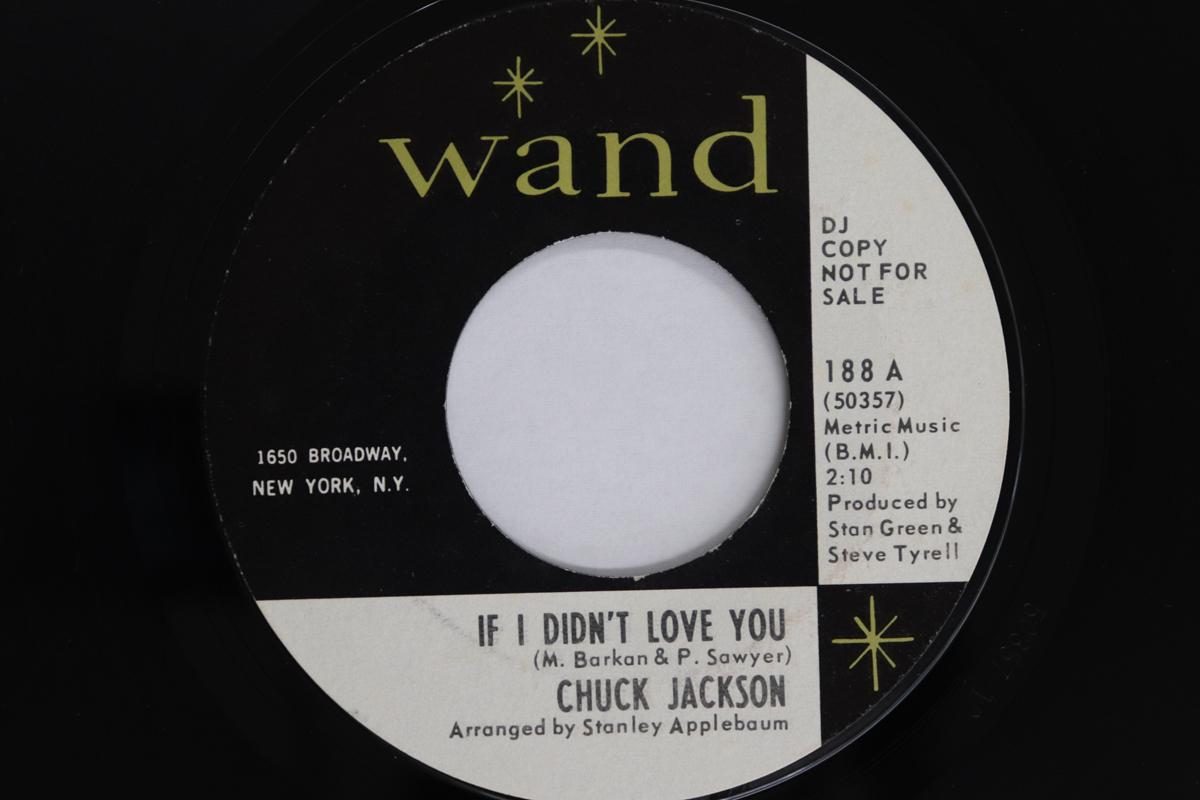 

7-дюймовая пластинка ЧАК ДЖЕКСОН - Если бы я не любил тебя / Просто немного 188Promo Wand 1965 США Соул/Фанк Б/У