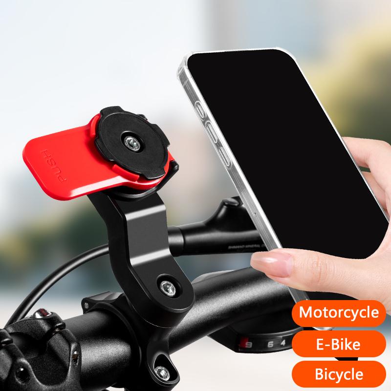 Universal Secure Cell Phone Holder for Handlebars Multi-purpose Mount Fit for Motorcycle Bicycle E-Bike and Daily Scooter