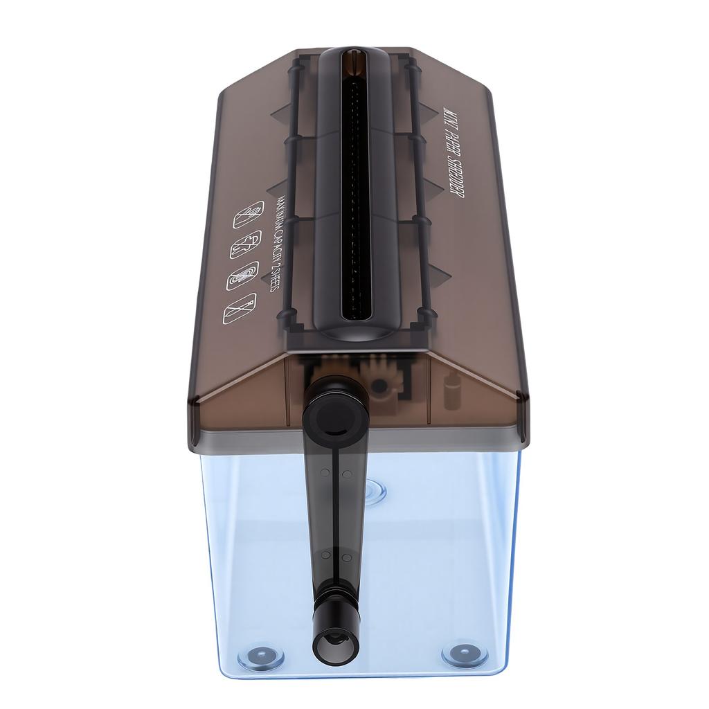 A4 Paper Manual Shredder 3L Capacity Portable Compact Documents Paper Hand Shredder for Home