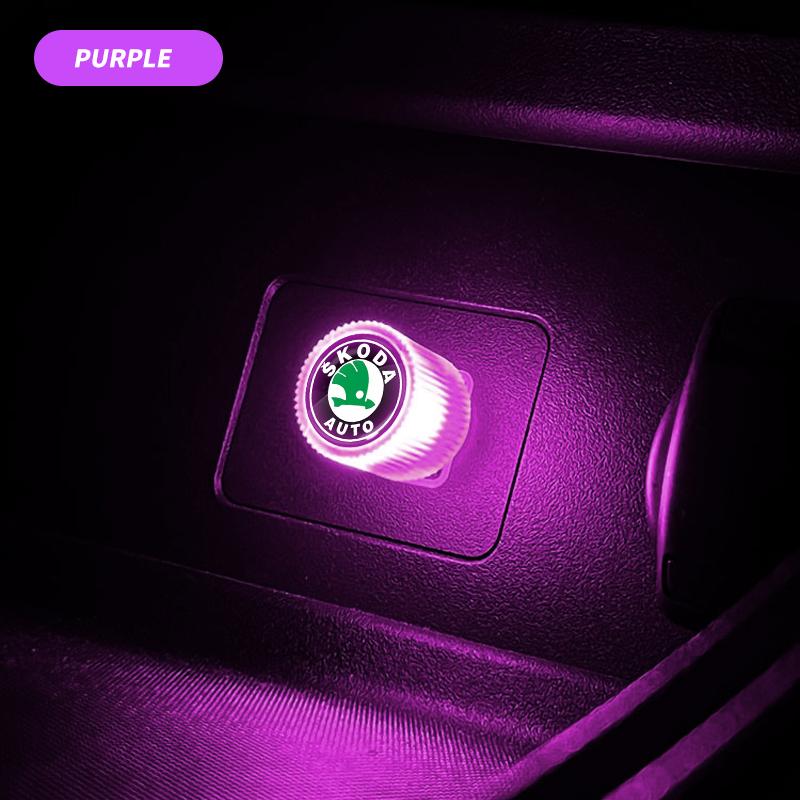 Mini USB LED Car Light Auto Interior Atmosphere Light For Skoda Octavia Rapid Kodiaq Karoq Fabia Kamiq Superb Derivative Vision  ZJ9