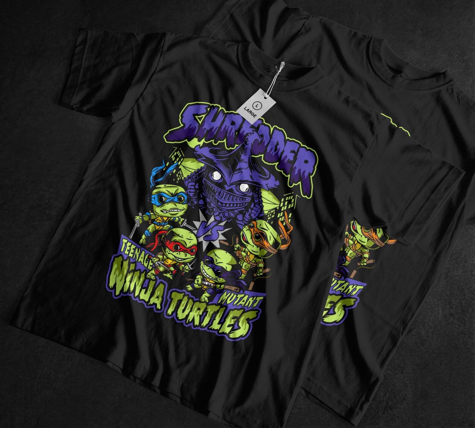 Retro Ninja Cartoon T-Shirt, 80s Action Hero, Vintage Comic Top, Gift for Son 100