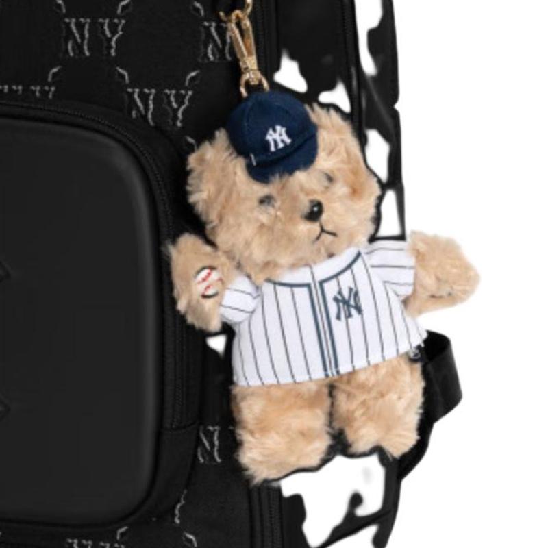 New MLB Polyester Backpack Regular Kids' Black 7ABKMC55N-50BKS