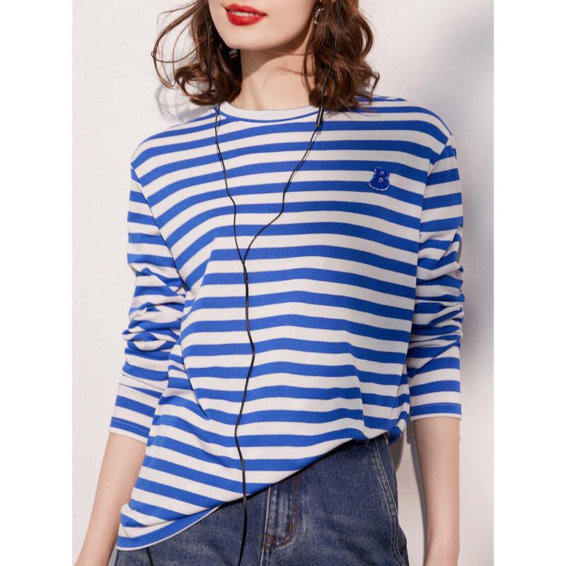Women's Striped Long Sleeve T-Shirt