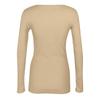 Women's  And Winter Slim Bottom T-shirt Fashion Casual Solid Color Square Neck Pullover Long Sleeve Top