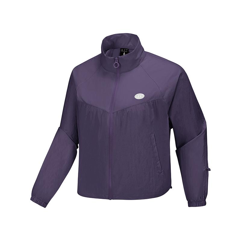 Skechers Loose Comfortable Lightweight Breathable Jacket Women Jackets Gothic-Purple L225W109-05HS S