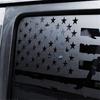Rear Window USA Flag Decals for Jeep Wrangler JL