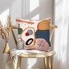 1Pc Contemporary Style Abstract Art Pillow Cover, 18X18 Inches, Suitable For Living Room Sofas