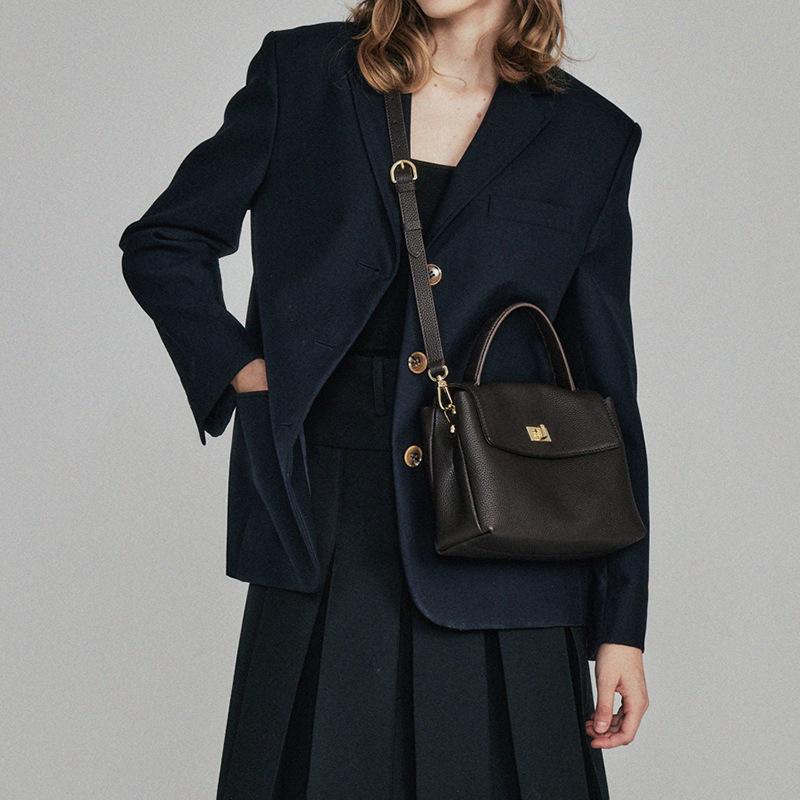 Fashion Small Square Bag Women's Top Layer Cowhide Spring/summer Shoulder Cross Bag Genuine Leather