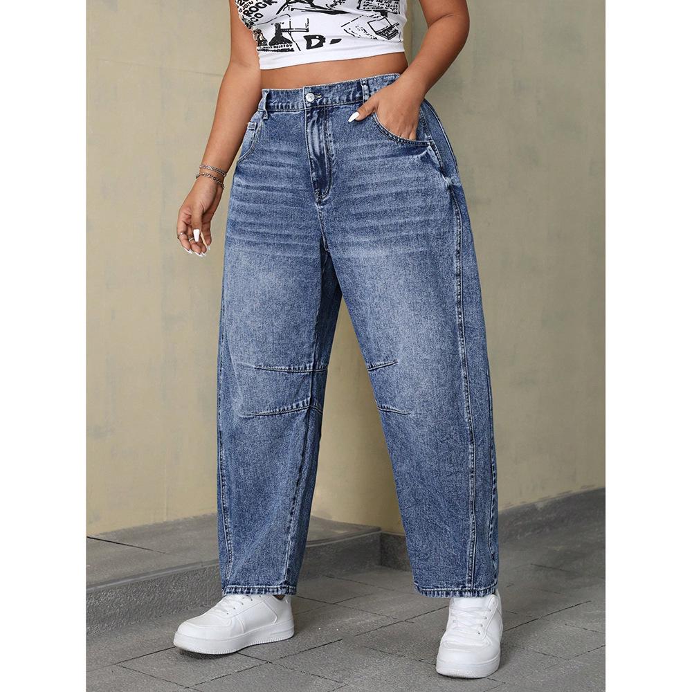 Women's Summer Loose Straight Wide-Leg Jeans