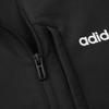 Adidas Solid Color Stand Collar Zipper Casual Jacket Men Jackets Black JE1342