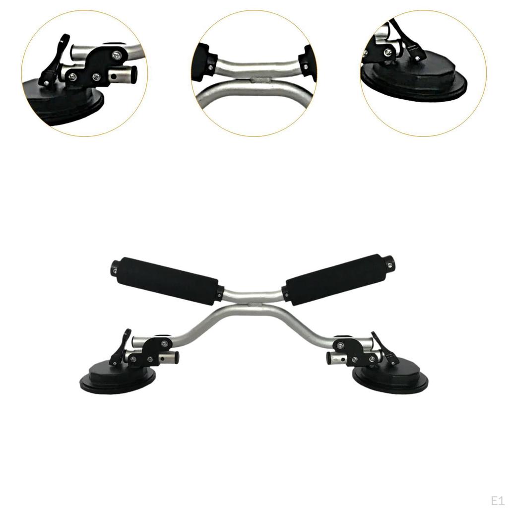 Boat Roller Loader, Heavy Duty Car Roof Rack with Suction Cups