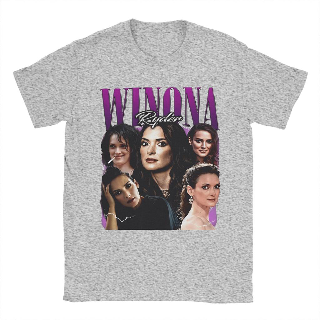 2026 Winona Ryder Unisex WomenT Shirt Film Awesome Tee Shirt Short Sleeve O Neck TShirt Cotton Gift Idea Clothes