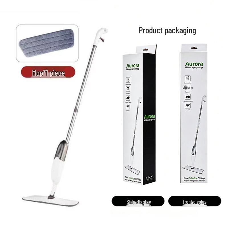 Dual-Use Spray Mop: Lazy Clean Dry/Wet Flat Floor Mop, No Hand Washing Needed