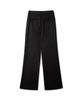 Michikoleondeonkosino Autumn Two-Pintuck Wide Slacks Black