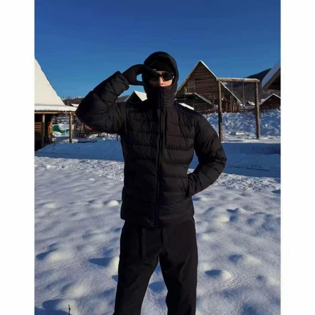 2025 Trendige leichte Herren-Kapuzenjacke aus weißer Entendaune: Vielseitige, Warme, Lässige Winterkleidung