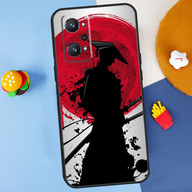 Samurai Warrior For Realme C55 C67 C61 C75 C53 C51 C21Y C25S GT 6 6T 5 GT7 Pro 10 11 12 13 14 Pro Plus Case