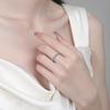 Yinbaichuan S925 Sterling Zilver Moissanite Damesring – Elegante Volledige Diamanten Band voor Dagelijks Gebruik