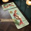 fishing (1) Customize Name Flannel Kitchen Mat Soft Non-Slip Kitchen Floor Runner Rug for Home Kitchen Decor