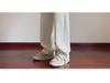 Khaki Velvet-Lined Corduroy Sweatpants for Boys - Oversized Wide-Leg Winter Trousers, American Style
