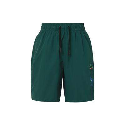 Originals Trefoil Artist Shorts With Solid Color Pockets And Drawstring Men Shorts Green HA4687